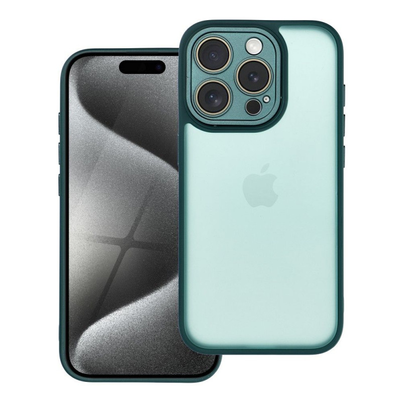 Kryt VARIETE na Apple iPhone 15 Pro Elegantní  Tmavě zelený 