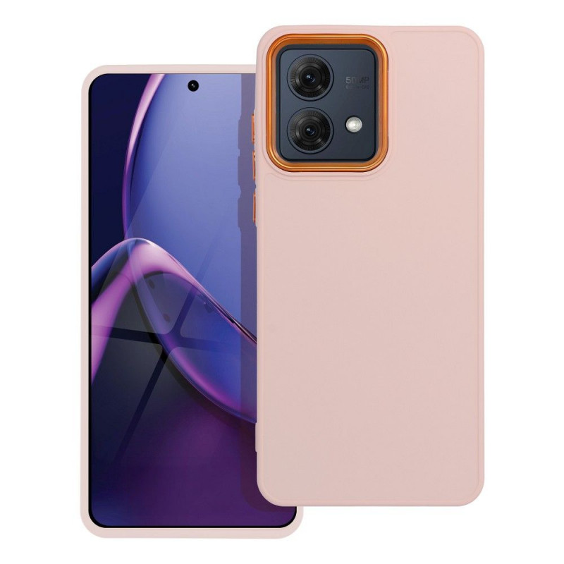 Kryt FRAME na Motorola Moto G84 Elegantní  Pudrově růžový 