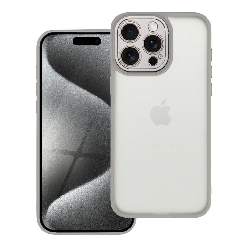 Kryt VARIETE na Apple iPhone 15 Pro Max Elegantní  Ocelový 