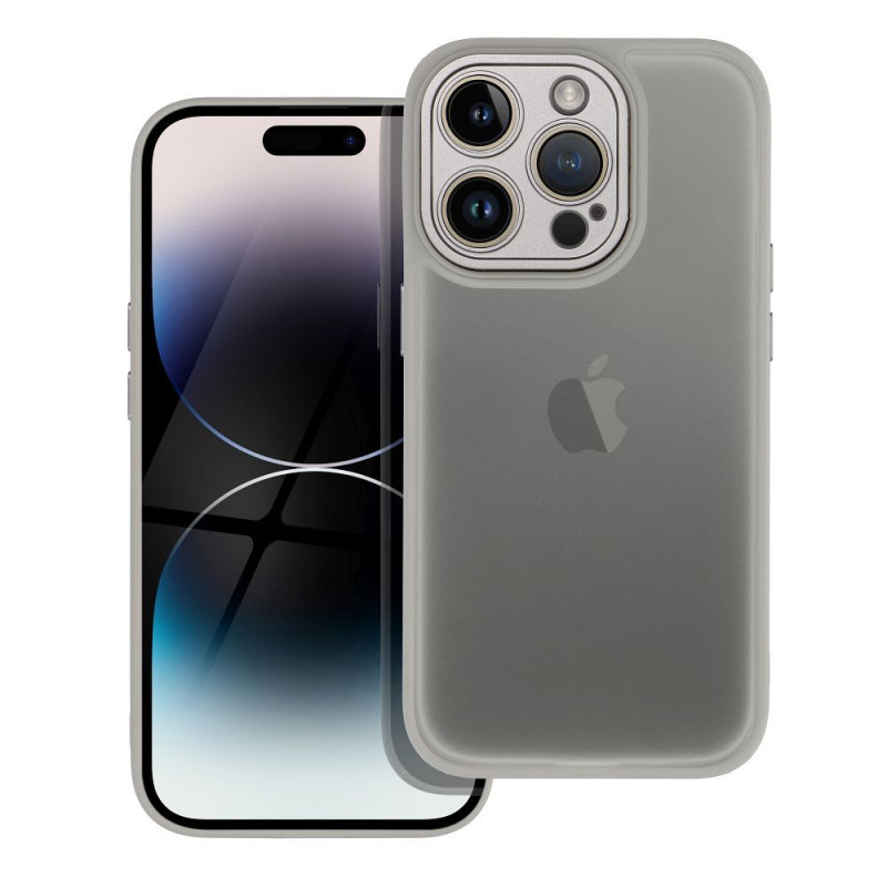 Kryt VARIETE na Apple iPhone 14 Pro Elegantní  Ocelový 