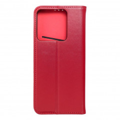 Peněženkové pouzdro Leather case SMART PRO na XIAOMI Redmi Note 13 5G Elegantní  Vinově červený 