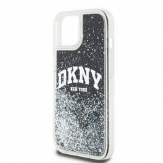 Kryt DKNY Liquid Glitters Arch Logo na Apple iPhone 11 Černý 