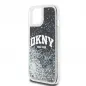 Kryt DKNY Liquid Glitters Arch Logo na Apple iPhone 11 Černý 