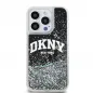 Kryt DKNY Liquid Glitters Arch Logo na Apple iPhone 13 Pro Černý 