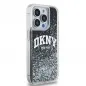 Kryt DKNY Liquid Glitters Arch Logo na Apple iPhone 13 Pro Černý 