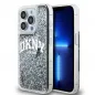 Kryt DKNY Liquid Glitters Arch Logo na Apple iPhone 14 Pro Černý 