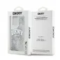 Kryt DKNY Liquid Glitters Arch Logo na Apple iPhone 15 Pro Bílý 