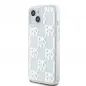 Kryt DKNY Liquid Glitters Checkered Pattern na Apple iPhone 15 Bílý 