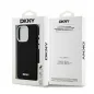 Kryt DKNY Silicone Horizontal Metal Logo na Apple iPhone 15 Pro MagSAFE  Černý 