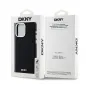 Kryt DKNY Silicone Horizontal Metal Logo na Apple iPhone 15 Pro Max MagSAFE  Černý 