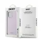 Kryt DKNY Silicone Horizontal Metal Logo na Apple iPhone 14 Pro Max MagSAFE  Růžový 