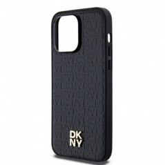 Kryt DKNY Pu Repeat Pattern Stack Logo na Apple iPhone 13 Pro Max MagSAFE  Černý 