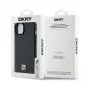 Kryt DKNY Pu Repeat Pattern Stack Logo na Apple iPhone 15 MagSAFE  Černý 