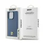 Kryt DKNY Pu Repeat Pattern Stack Logo na Apple iPhone 15 Pro MagSAFE  Modrý 