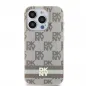 Kryt DKNY Checkered Pattern Printed Stripes na Apple iPhone 11 MagSAFE  Béžový 