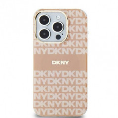 Kryt DKNY Repeat Texture Pattern Stripe na Apple iPhone 11 MagSAFE  Růžový 