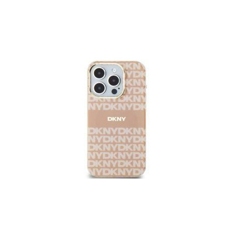 Kryt DKNY Repeat Texture Pattern Stripe na Apple iPhone 15 MagSAFE  Růžový