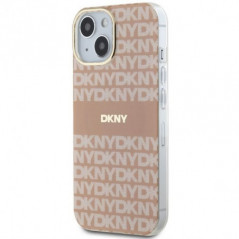 Kryt DKNY Repeat Texture Pattern Stripe na Apple iPhone 15 Plus MagSAFE  Růžový