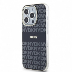 Kryt DKNY Repeat Texture Pattern Stripe na Apple iPhone 13 Pro MagSAFE  Černý 