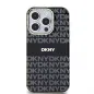 Kryt DKNY Repeat Texture Pattern Stripe na Apple iPhone 15 Pro Max MagSAFE  Černý 