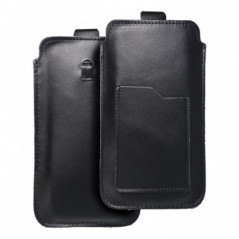 Univerzální pouzdro, Pouzdro na opasek ROYAL - Leather universal flap pocket na XIAOMI Redmi Note 10 Pro Max Černý 