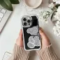 Kryt Teddy bear na Apple iPhone 15 Stříbrný 