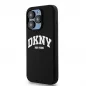 Kryt DKNY Silicone White Arch Logo na Apple iPhone 15 Plus MagSAFE  Černý 