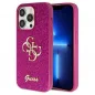 Kryt Guess Fixed Glitter Big 4G na Apple iPhone 15 Pro Fialový (Purple) 