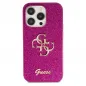 Kryt Guess Fixed Glitter Big 4G na Apple iPhone 15 Pro Fialový (Purple) 