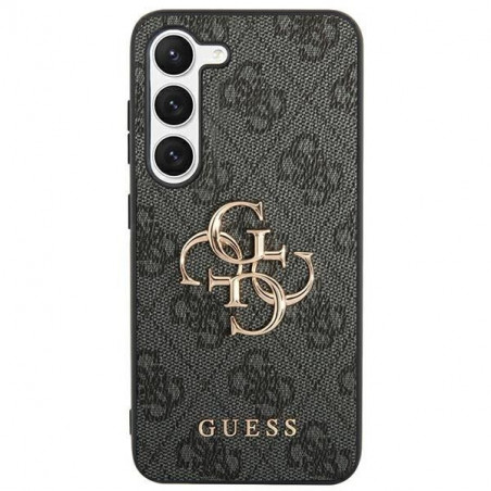 Kryt Guess Leather 4G Metal Logo na Samsung Galaxy S24 ULTRA Černý