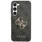 Kryt Guess Leather 4G Metal Logo na Samsung Galaxy S24 ULTRA Černý 