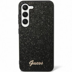 Kryt Guess Glitter Script na Samsung Galaxy S24 PLUS Černý 