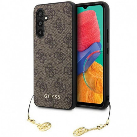 Kryt Guess 4G Charm na Samsung Galaxy S23 FE Hnědý