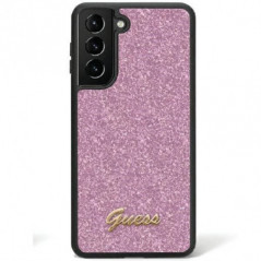 Kryt Guess Glitter Script na Samsung Galaxy S24 Fialový (Purple) 