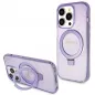 Kryt Guess Glitter Script Logo - Ring stand na Apple iPhone 15 Pro MagSAFE  Fialový (Purple) 