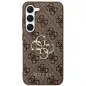 Kryt Guess Leather 4G Metal Logo na Samsung Galaxy S24 PLUS Hnědý 