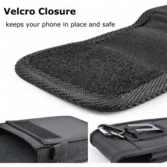 Univerzální pouzdro, Vertikální pouzdro Vertical Belt Holster OXFORD na Samsung Galaxy A41 Černý 