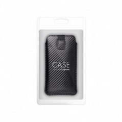 Univerzální pouzdro Pocket Carbon na Samsung Galaxy Xcover 5 Karbonový vzor  Černý 