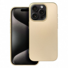 Kryt Metallic na Apple iPhone 15 Pro Zlatý 