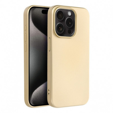 Kryt Metallic na Apple iPhone 15 Pro Zlatý