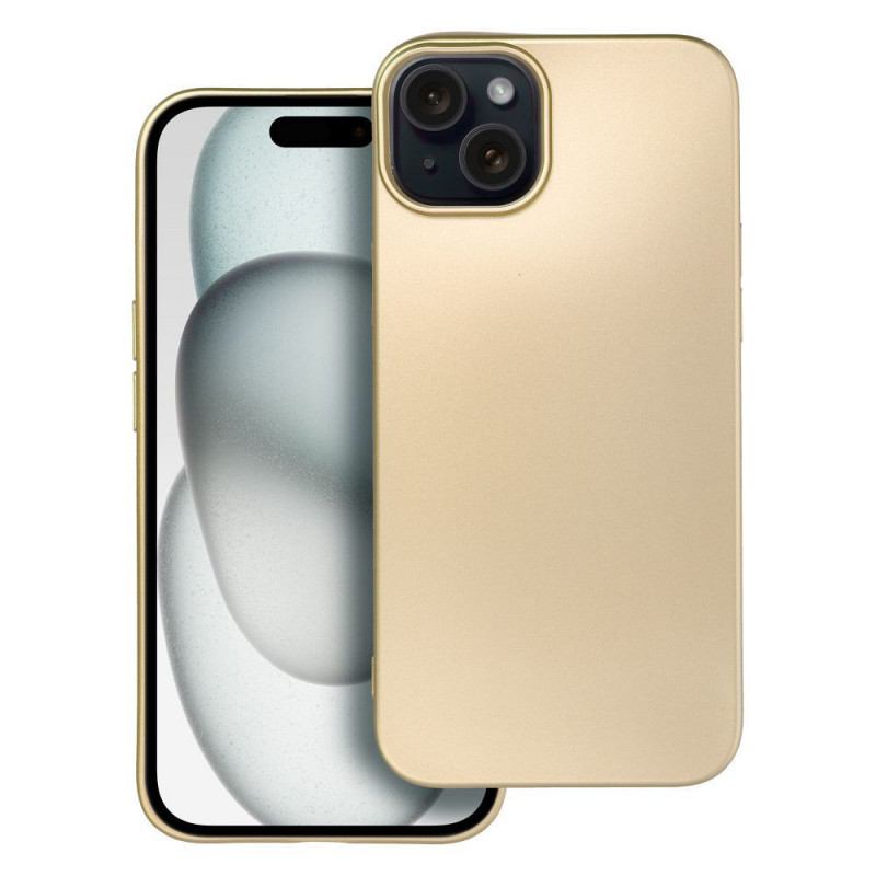 Kryt Metallic na Apple iPhone 15 Plus Zlatý 