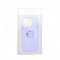 Kryt Silicone ring na Apple iPhone 16 Fialový (Violet) 