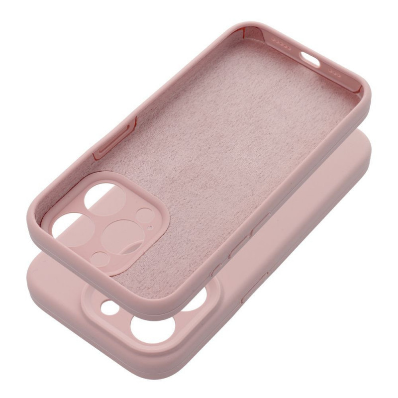 Kryt Silicone 2mm na Apple iPhone 16 Pískově růžový 