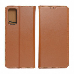 Peněženkové pouzdro  Leather case SMART PRO na Samsung Galaxy S24 Elegantní  Hnědý 