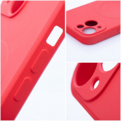 Kryt Silicone Mag Cover na Apple iPhone 16 MagSAFE  Červený