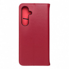 Peněženkové pouzdro Leather case SMART PRO na Samsung Galaxy S24 FE Elegantní  Vinově červený