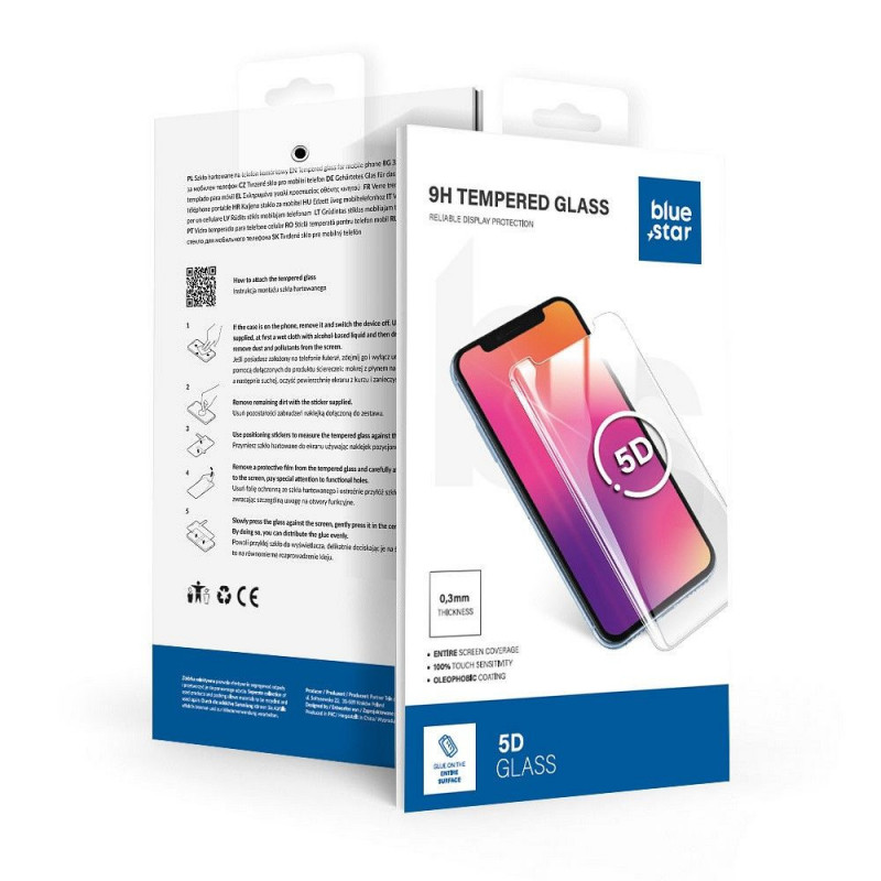 Tvrzené sklo  Blue Star 5D Full Glue na Samsung Galaxy A36 Průhledný