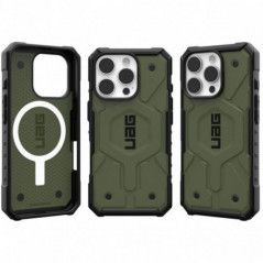 Kryt Urban Armor Gear Pathfinder na Apple iPhone 16 Pro Prémiové pouzdro  MagSAFE  Olivový