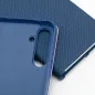 Peněženkové pouzdro LUNA Book Carbon na Samsung Galaxy A36 Uhlíkové vlákno, Elegantní  Modrý