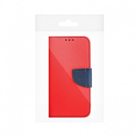 Peňaženkový obal Fancy Book na XIAOMI Redmi 14C Červený / Námořnická modrá